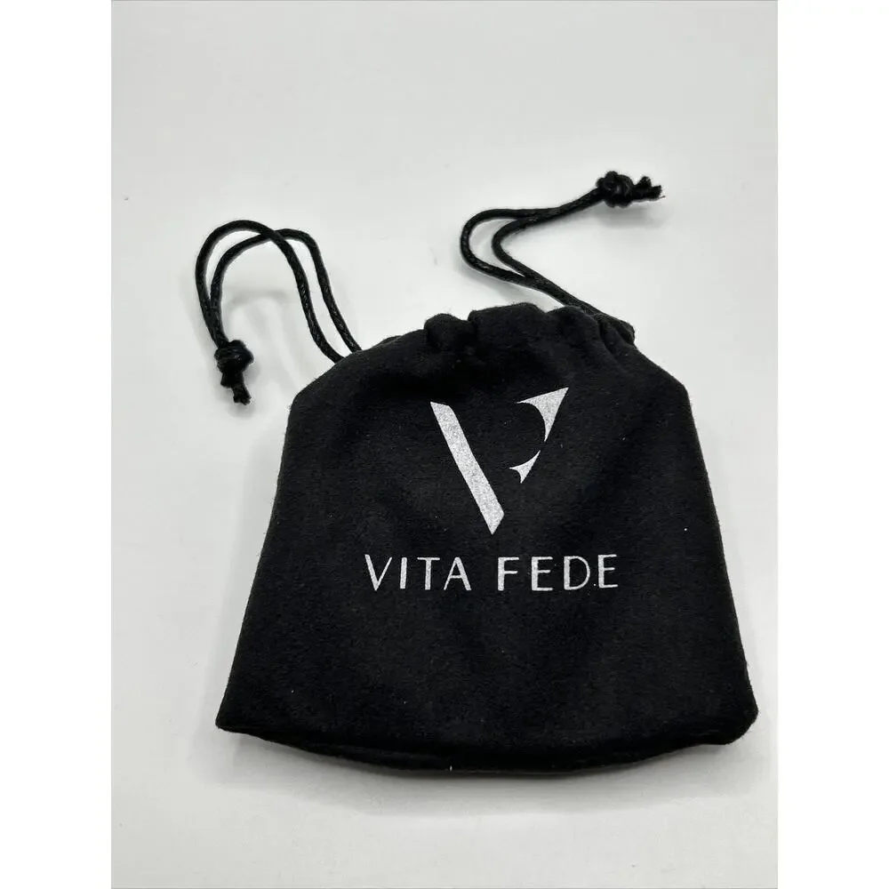 Vita Fede Cassio Earrings Gold Tone Modular Linked Hoops Adjustable‎ NWT